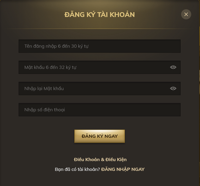 Đăng ký tài khoản trên nhà cái Oxbet