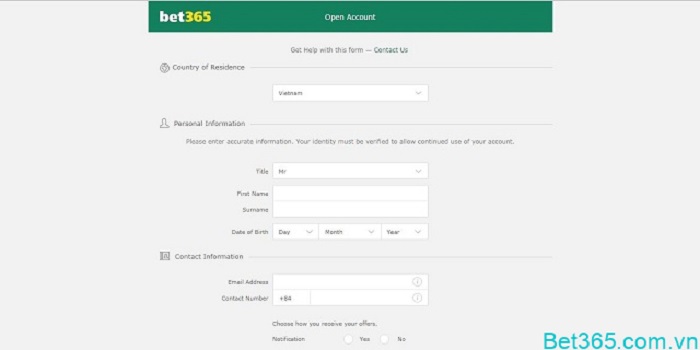 Đăng ký thành viên nhanh chóng