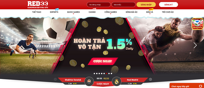 Nhà cái Red88 uy tín, chất lượng Châu Âu