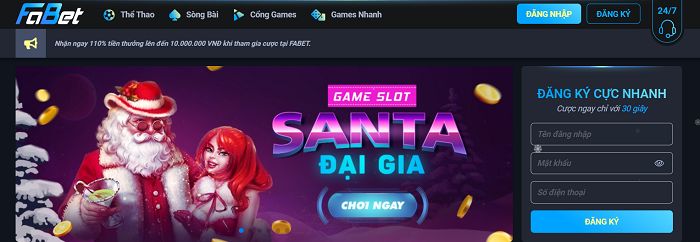 Giao diện nhà cái Fabet