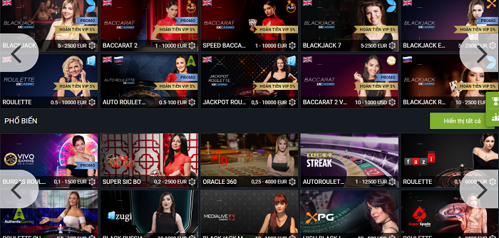 Kho trò chơi khổng lồ của 1xBet