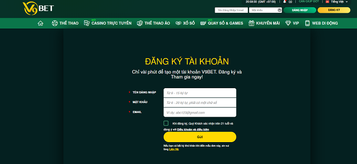 Đăng ký tài khoản dễ dàng