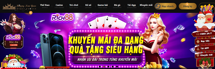 Giao diện đẹp mắt của Dubai Palace