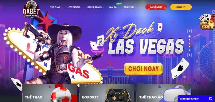 Giao diện dabet được thiết kế đa dạng, hiện đại