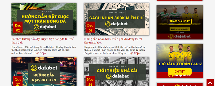 Dafabet hỗ trợ người chơi vô cùng cụ thể, chi tiết tất cả mọi thông tin