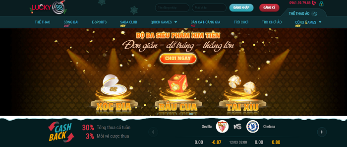 Lucky88 đa dạng các sản phẩm cá cược