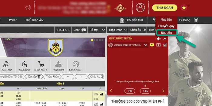 Rút tiền nhanh chóng và an toàn