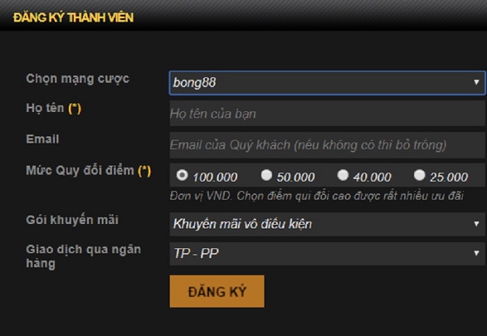 Đăng ký thành viên đơn giản chỉ với vài bước