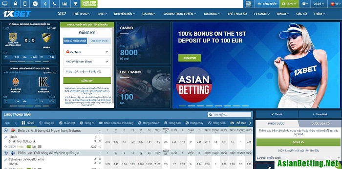Đăng ký tài khoản 1xBet dễ dàng