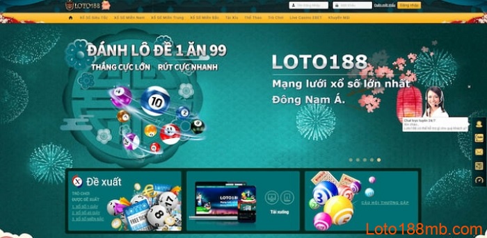 Loto188 - Trang đánh lô đề hàng đầu Đông Nam Á