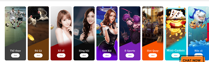 Kho game phong phú, đa sắc màu của AE888