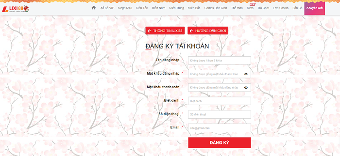 Đăng ký tài khoản dễ dàng