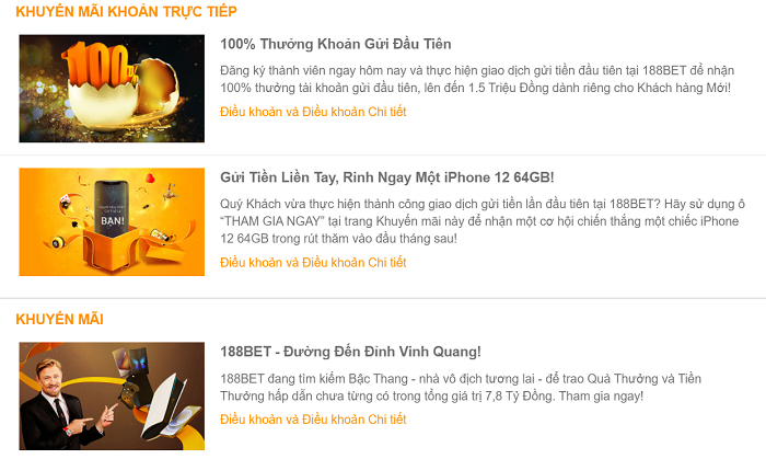 Nhiều ưu đãi khủng dành cho người chơi