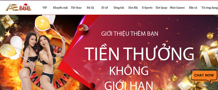 Giao diện hấp dẫn của nhà cái AE888