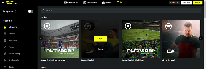 Parimatch - Nhà cái đa dạng thể loại game chất lượng