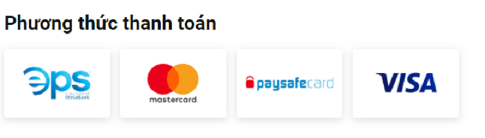 Các phương thức thanh toán trên Win2day
