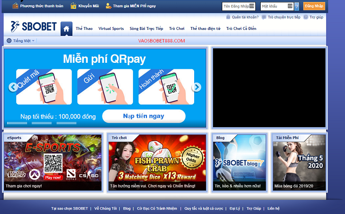Đặt cược thoải mái trên nhà cái uy tín - Sbobet