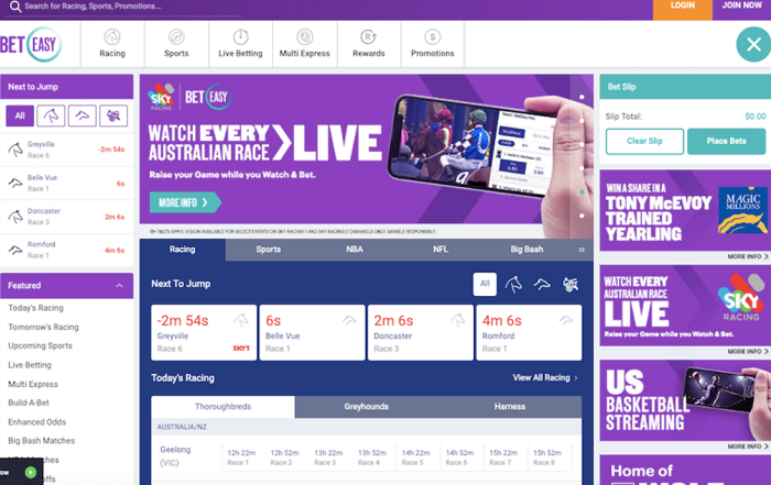 Giao diện nhà cái BetEasy