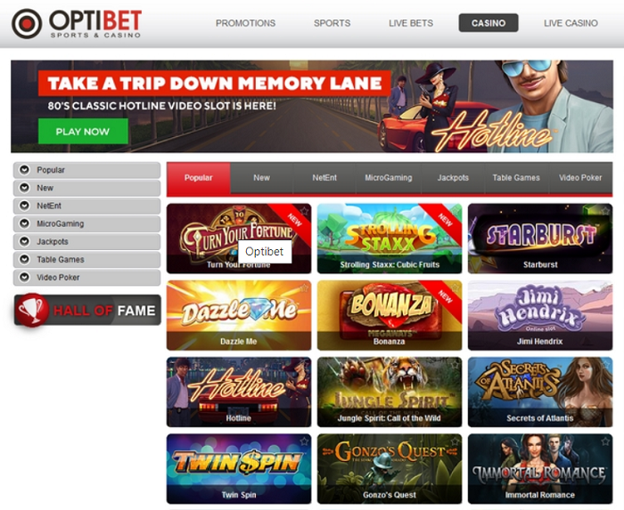 Optibet - Nhà cái sòng bạc và thể thao uy tín