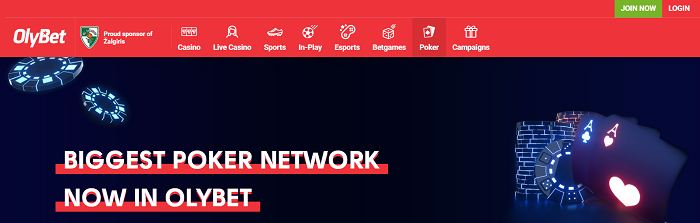 Giao diện nổi bật của Olybet