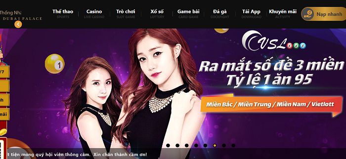 Dubai Palace là nhà cái hàng đầu Châu Á