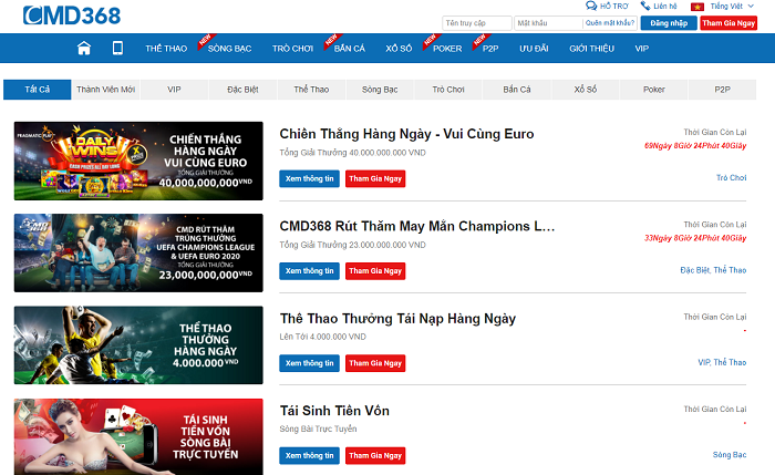 Nhiều siêu ưu đãi hấp dẫn trên CMD368