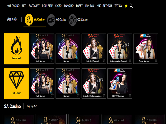 Đa dạng nhiều trò chơi khác nhau