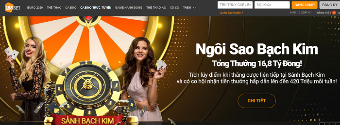 Nhiều trò chơi cho khách hàng chọn lựa