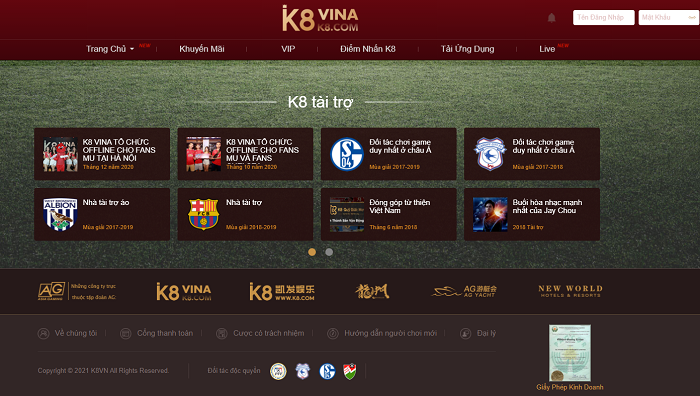 Có giấy phép hoạt động hợp pháp