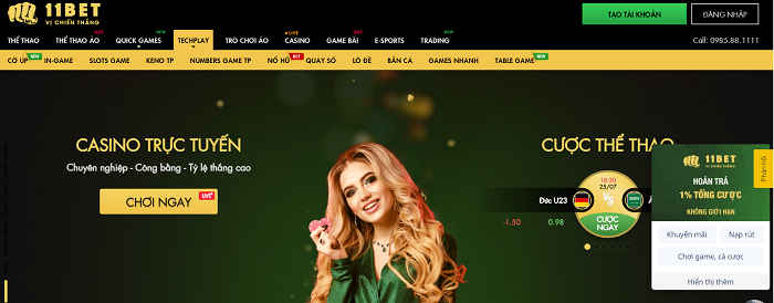 Hướng dẫn đăng ký 11Bet