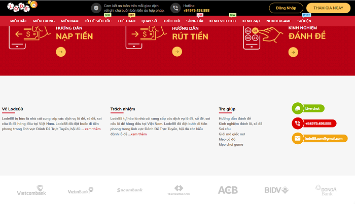 Lode88 hướng dẫn người chơi rút tiền