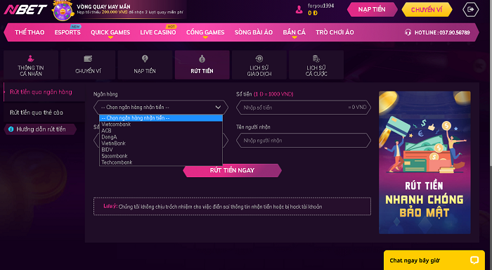 Cách rút tiền từ ngân hàng