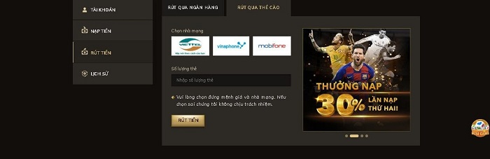 Các hình thức rút tiền tại Oxbet