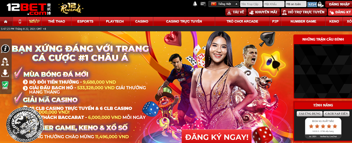 Hướng dẫn cách chơi cá cược tại 12Bet