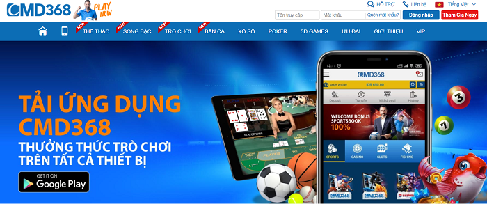 CMD368 trên nền tảng di động