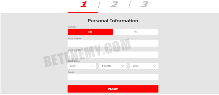 Đăng ký tài khoản để tham gia cá cược