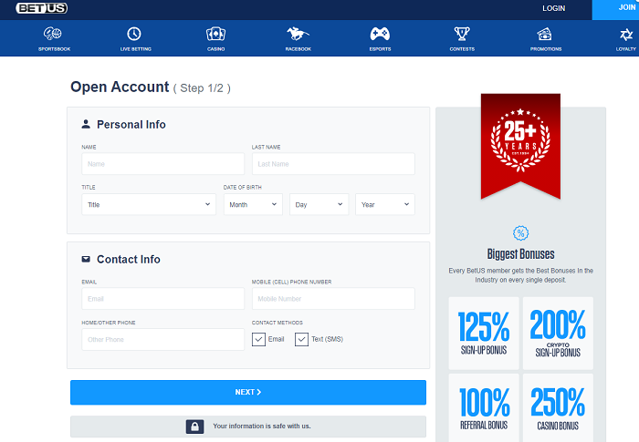 Đăng ký làm thành viên nhà cái Betus