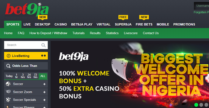 Hướng dẫn cách chơi cá cược tại Bet9ja