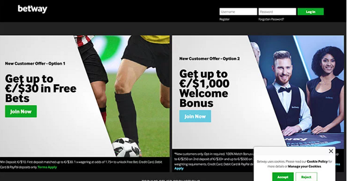 Hướng dẫn cách chơi cá cược tại Betway