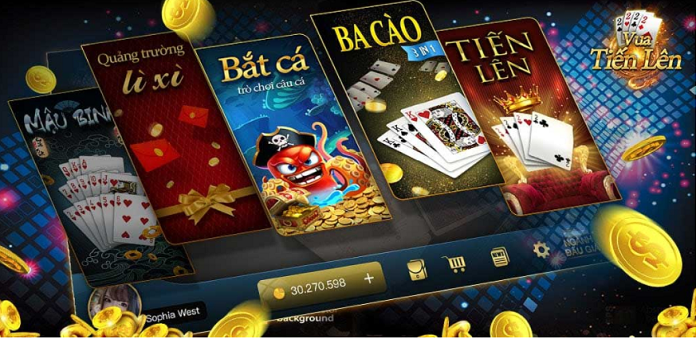 Giao diện các trò chơi sắc nét