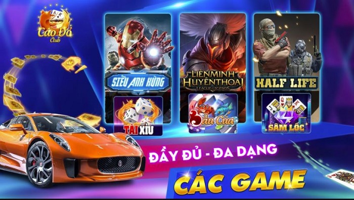 Đa dạng các loại game tại Cáo đỏ