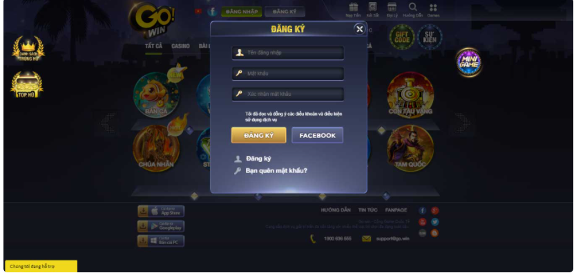 Đăng ký tài khoản dễ dàng