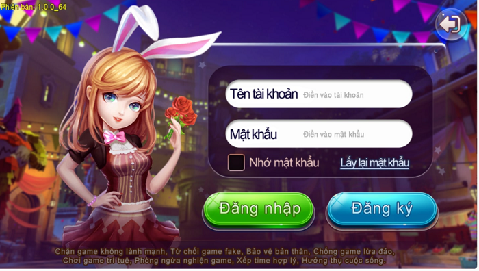 Đăng ký tài khoản chơi dễ dàng