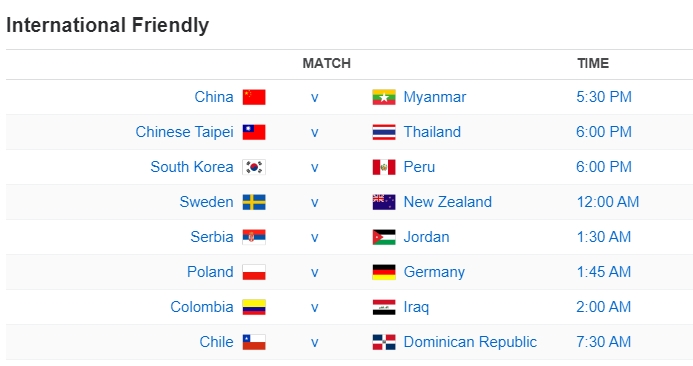 International Friendly