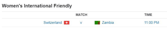 Women's International Friendly