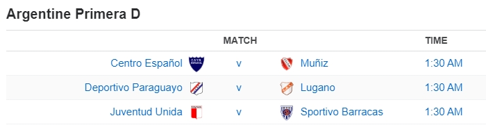 Argentine Primera D