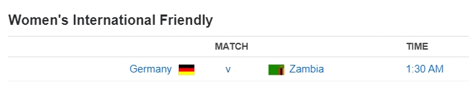 Women's International Friendly