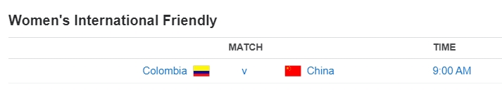 Women's International Friendly