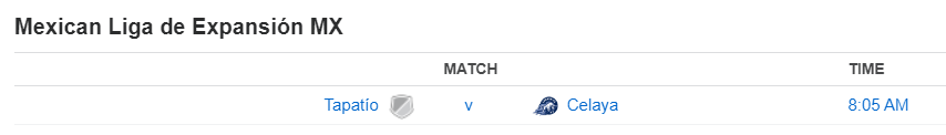 Mexican Liga de Expansión MX