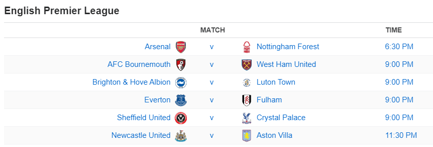 English Premier League